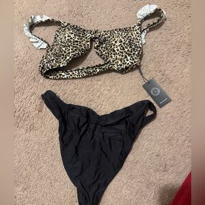 RELLECIGA Leopard Print and Black Bikini